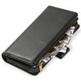 thumbnail image 4 of Leather Wallet Case with Zipper Pocket for iPhone 16e - Black, 4 of 5