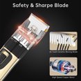 thumbnail image 3 of Dog Hair Clippers, Professional LED Display Dog Grooming Kit, Cordless Quiet Pets Clippers Hair Trimmer, Low Noise Dog Shaver Clipper with 4 Comb Guides, 5 Size Fine Tuning Knob for Thick Coats Cats, 3 of 8
