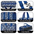thumbnail image 3 of Teacher Tote Bag,Dark Blue Princess Fairy Forest Pattern Teacher Utility Tote Bag,Large Work Tote Bags for Women with Multiple Pockets,Top Zipper Closure,13.8x10.6x6.7 Inch, 3 of 5