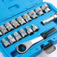 Zyllora Pass through Socket Set 17 Pieces with Ratchet 72 Pocket ...