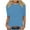 Blue, variant on Women's 3/4 Sleeve Tops Crew Neck Half Sleeve Top Fashion Solid Color Casual Comfy Lightweight Fall Tops Loose Blouses Pullover (Navy,M)