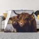 thumbnail image 1 of Balery Portrait Of Cow With Its Baby Cow Manta de Franela con Dibujo, Lujo Ultra Suave y Cálido, Antipelusa y Resistente a las Arrugas para Cama, Sofá, Camping -50"x40", 1 of 6