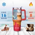 thumbnail image 3 of Kansas City 40 OZ Football Tumbler With Handle and Straw – Travel Mug Cup for Fans, Men, Women – Keeps Drinks Cold & Hot, 3 of 3
