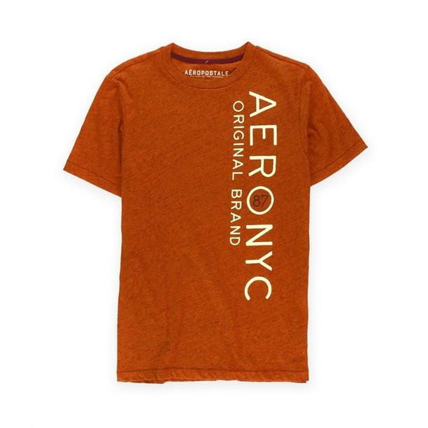 Aeropostale - Camiseta con gráfico original de Nyc para hombre, color marrón, XS Aeropostale Camiseta gráfica