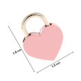 thumbnail image 3 of Add A Charming Touch To Your Locks With 3 Sets Small Metal Heart Shaped Padlock - Pink, With Key, 3 of 5