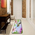 thumbnail image 3 of Dreamtimes Spring Bird Hummingbirds Hallway Runner Rug 2'x6' Kitchen Rug with Rubber Backing White Hibiscus Tropical Non Slip Entryway Rug Runner Soft Area Rug for Hallway Bedroom Kitchen, 3 of 6