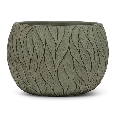 Set of 2 Large Deep Leaf Planter