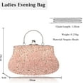 thumbnail image 2 of Evening Clutch Bag for Women Vintage Beaded Sequin Handbag Bridal Wedding Purse, 2 of 5