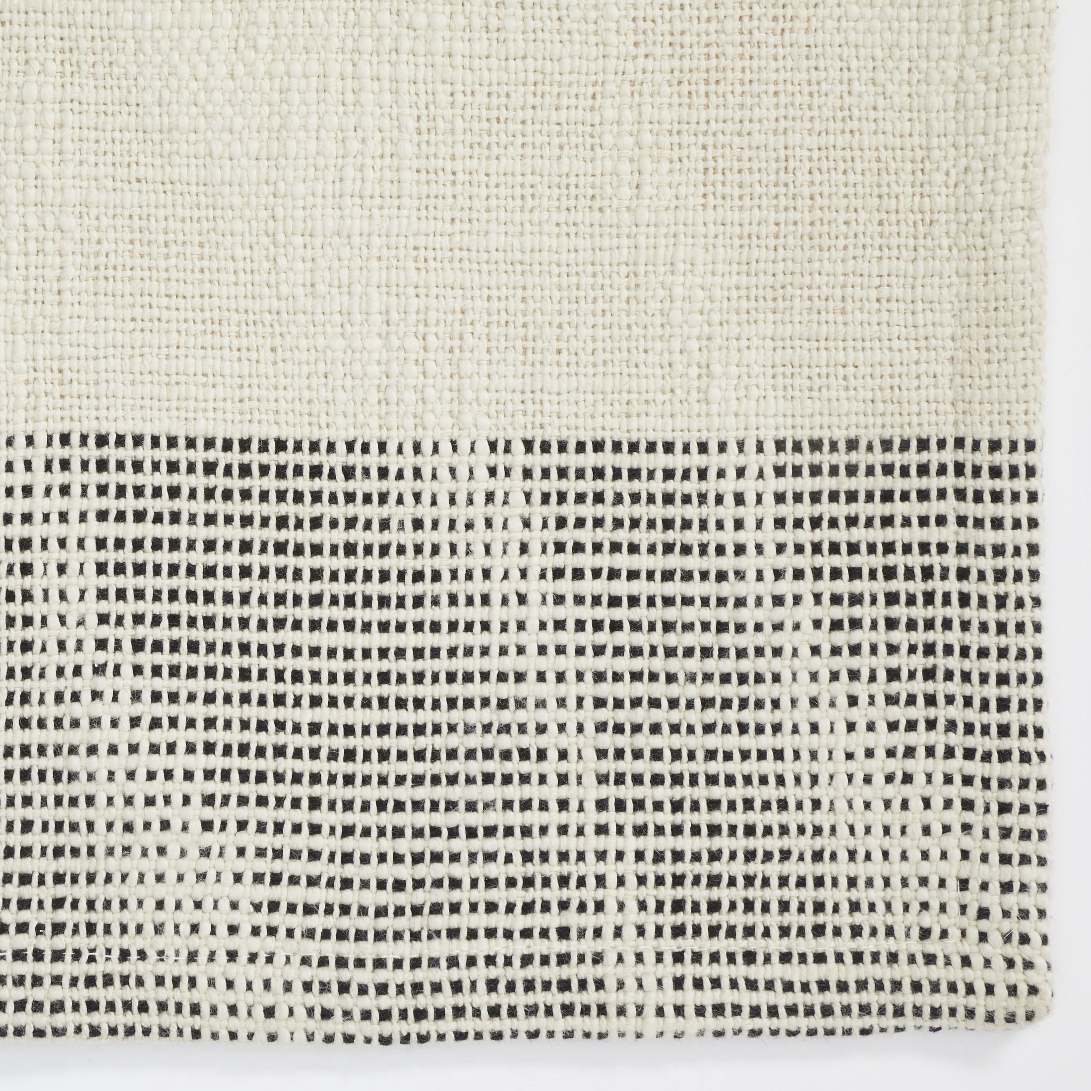 (2 pack) Better Homes & Gardens Jett Stripe Cotton Woven Table Runner - Black and White - 14" x 90"