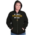 thumbnail image 4 of US Army Logo My Son Hero Soldier Zip Up Hoodie Men's Women's Brisco Brands L, 4 of 6
