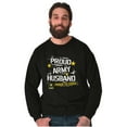 thumbnail image 5 of Military Logo Proud US Army Husband Men's Crewneck Sweatshirt Brisco Brands S, 5 of 6