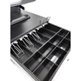 thumbnail image 3 of Cash Drawer \uD Cash Register POS Cash Drawer Box Stainless Steel with Adjustable Bill/ Coin Tray for Canadian Money Compatible for All POS System Printers, 3 of 9