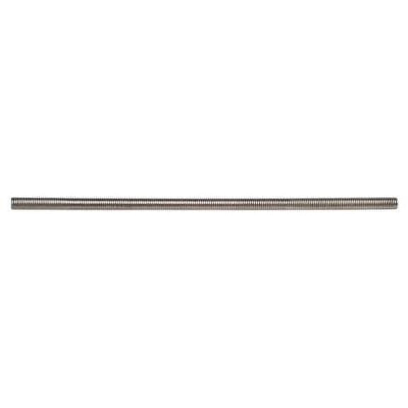 #10-32 x 6" Zinc Plated Grade 2 Steel Fine Thread Threaded Rods TRS-162