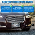 thumbnail image 2 of HUGFEGWE 2 Pack License Plate Frame Cover, Cover Curved Surface Design Clear License Plate Protector with Frame, Bubble Covers Protect Your Front & Back License Plate Frame Automotive AZ824-24714, 2 of 5