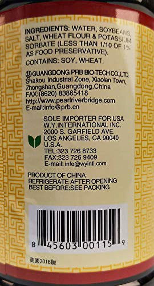 Pearl River Bridge Light .. Soy Sauce PET Bottle, .. Superior, 33.8 fl. Oz
