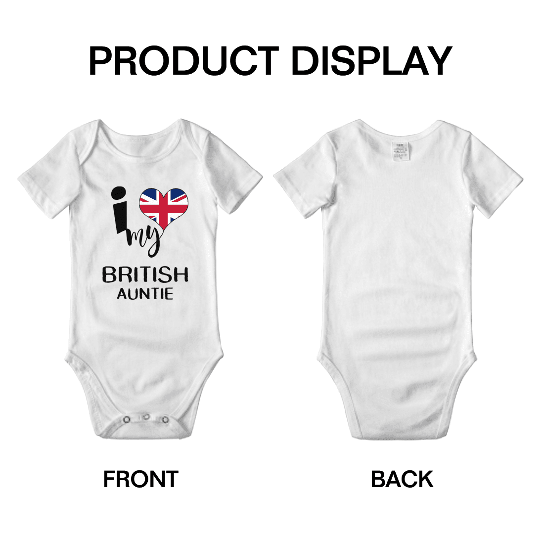 I Heart My British Mommy United Kingdom Love Flag Baby Clothes