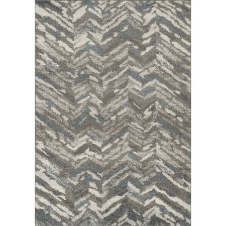 Addison Rugs Reston Modern Gray Chevron Area Rug