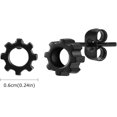 thumbnail image 4 of Retro Vintage Stainless Steel Gear Style Cocktail Party Biker Stud Earrings, 4 of 7