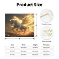 thumbnail image 2 of Kdxio Golden Winged White Horse Pattern Canvas Wall Art for Living Room Wall Decor for Bedroom Bathroom Modern Framed Canvas Art Prints Ready to Hang,Horizontal, 2 of 6