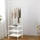 thumbnail image 5 of Organizador de almacenamiento de esquina con estantes ajustables multifuncionales para organizar el dormitorio, el armario y el baño. Estante ahorrador de espacio de fácil montaje para uso, 5 of 7