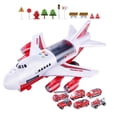 thumbnail image 1 of Aviones de juguete con coches de aleación, juguetes para niños, canción, música, avión, tobogán, modelo de avión para niños pequeños, niñas, niños, extinción de incendios Baoblaze Juguetes de avión, 1 of 8