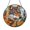 Acrylic 3.5 Inch, variant on Scenic Mountain Meadow Timber Wolf Suncatcher Window Hanging Art