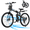 Black blue, variant on FLYRUN 26" Electric Bike for Adults,Folding Ebike with Peak 750W Motor,48V 374.4Wh Removable Battery,LCD Display,up to 20 mph,UL2849