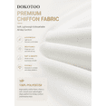 thumbnail image 5 of DOKOTOO Blouses for Women Pleated V Neck 3/4 Sleeve Tunic Tops Dressy Casual Chiffon Office Wear Shirts, 5 of 9