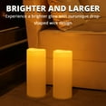 thumbnail image 4 of NURADA Large Outdoor Flameless Candles 12" x 5" - Waterproof LED Pillar Flickering Candle Battery Operated with Timer Remote Control for Patio Porch Lante, 4 of 8