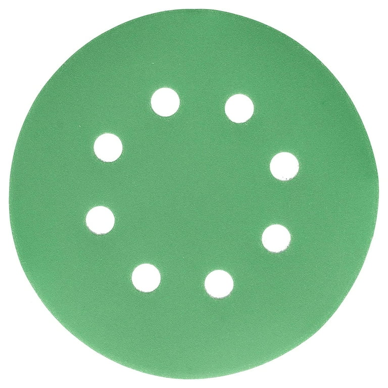 Dura-Gold 5" Sanding Discs Variety Pack – 50 Discs, 60/80/150/220/320 Grit, 8-Hole Hook & Loop For DA Sanders