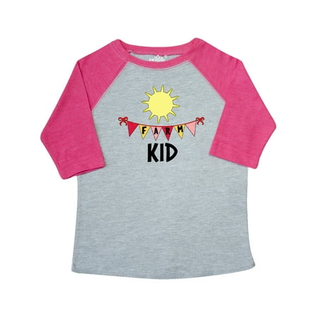 

Inktastic Farm Kid Flags and Sun Gift Toddler Boy or Toddler Girl T-Shirt