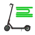 thumbnail image 4 of Eigraketly Paquete de 44 tiras reflectantes en forma de U, calcomanía autoadhesiva para bicicleta, instalación práctica, pegatinas de seguridad para la Patinetes eléctricos Verde Eigraketly  OD000564-05, 4 of 6