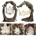 thumbnail image 7 of Emesak Ghost on a Tree Swing - Halloween Decorations Indoor, Cute Swinging Ghost Figurine for Desk & Bookshelf, Spooky Resin Statue (4.72in), Funny Haunted House Ornament for Garden, Patio (Set-2PCS), 7 of 7