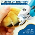 thumbnail image 2 of JEEXI LED Dog Nail Clippers with Light – Quick Sensor for Safe & Easy Trimming, Sharp Blades for Thick Nails, Prevent Over-Cutting – Pet Nail Trimmer for Pets, Dogs & Cats, 2 of 8