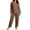 Coffee-03, variant on Nugftut Women Plus Size Pajama Sets Long Sleeve Top and Wide Leg Pants 2 Piece Soft Lounge Pjs Summer Fall Loungewear