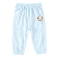 thumbnail image 3 of SROBPTY Toddler Girls Pants Solid Elastic Waist Straight Leg Breathable Casual Trousers for 1-3Y, 3 of 5