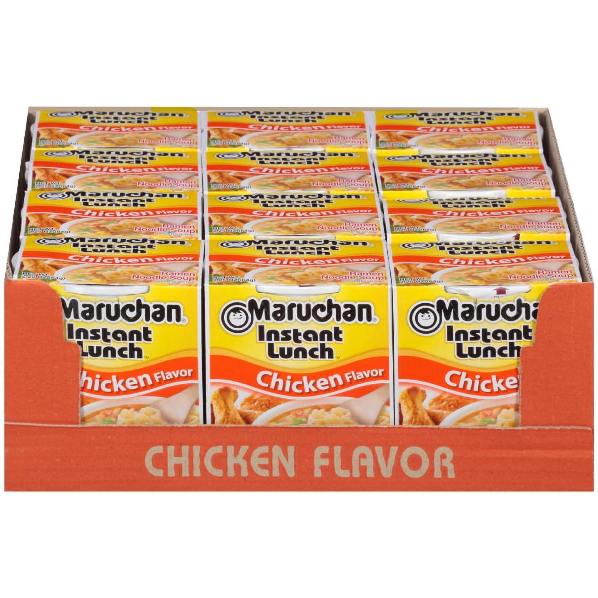 (3 pack) (12 Packs) Maruchan Chicken Instant Lunch, 2.25 oz