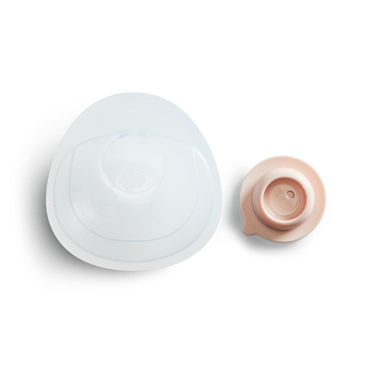 Munchkin® Breast Milk Collector Cup and Storage - Wearable Breastfeeding Essentials for Mom, Silicone, 1.5 Ounce Capacity, Milk Collector