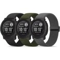 thumbnail image 2 of EFEMF-3 Pack Stretchy Nylon Watch Bands Compatible with Garmin Instinct 2/3 45mm/1 Solar,22mm Soft Breathable Adjustable Sports Strap for Instinct 2 Surf/Tactical/Esports/Tide Accessory, 2 of 2