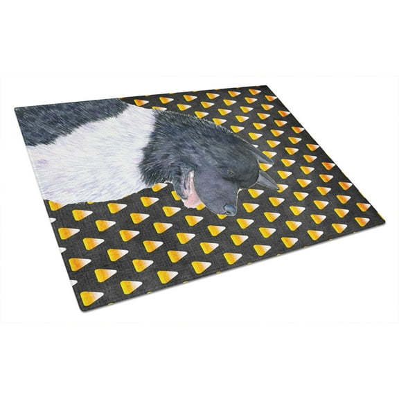 Caroline's Treasures Akita Candy Corn Halloween Portrait Glass Cutting Board Large