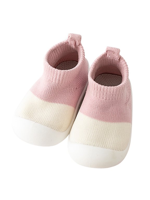 Toddler Girls Breathable Mesh Sneakers Soft Sole Non Walking Shoes Casual Outdoor Beach School Party Sport Sandals Sock Style Lightweight