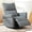 Blue Grey, variant on Glider Chair Swivel Rocker Recliner for Nursery, 360° Swivel Snowflake Velvet Manual Rocking Chair for Living Room, Bedroom, Small Spaces