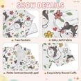thumbnail image 4 of Pajama Set Cat Button-up Short-sleeved Shorts 2 Piece Casual Sleepwear, 4 of 7