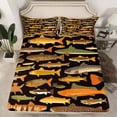 thumbnail image 3 of Erosebridal Rustic Bass Fish Bed Sheets Twin Fishing Pike Fish Bedding Set For Kids Boys Adults Men Fisherman,Fishing And Hunting Sheet Set Farmhouse Country Bed Sheet Set 3 Piece, 3 of 6
