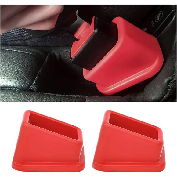 2 Pieces Car Seat Belt Buckle Holder, Silicone Safety Belt Buckle Holder, Booster Buckle for Seat Belts, Universal Car Accessories