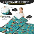 thumbnail image 3 of Baseball Football Pattern Toddler Nap Mats for Kids Preschool,Sleeping Mat Bag or Kids,Toddler Sleeping Bag,Toddler Nap Mat or Daycare, 3 of 6