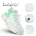 thumbnail image 3 of Aesthetic Sage Green And White Gradient Walking Shoes for Men Woman Lightweight Tennis Fashion Elastic Sports Shoes Cushion Basketball Shoes, 3 of 7