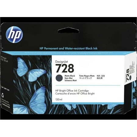 UPC: 0194850304040 | HP 728 130-ml Matte Black DesignJet Ink Cartridge  3WX25A