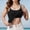 Black, variant on Female Daily Casual Sleeveless Camisole Tanks Featuring Removable Padding Thin Adjustable Straps Soft Light Fabric Shirts for Home Travel Casual Shopping Outing Sleeveless (Black,2XL)