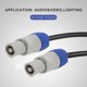 thumbnail image 4 of 10pcs/lot Nac3fca Speakon Plug 3 Pin Male Powercon Connector 20a 250v Ac Power Plug Connector White, 4 of 5